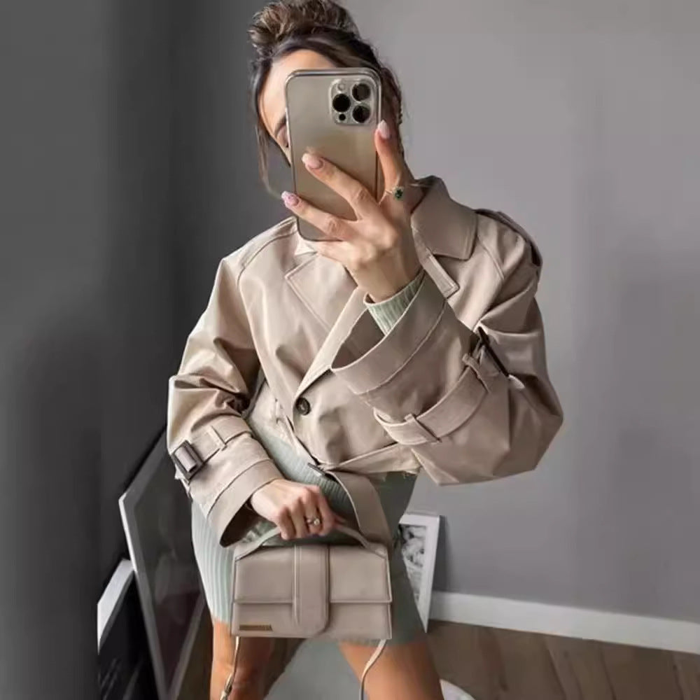 Trench Court Chic – Manteau Léger pour Tous les Jours