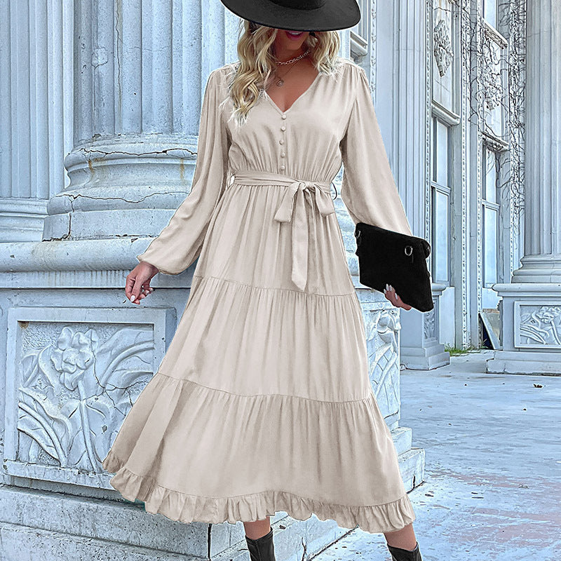 Robe longue en maille côtelée à bretelles