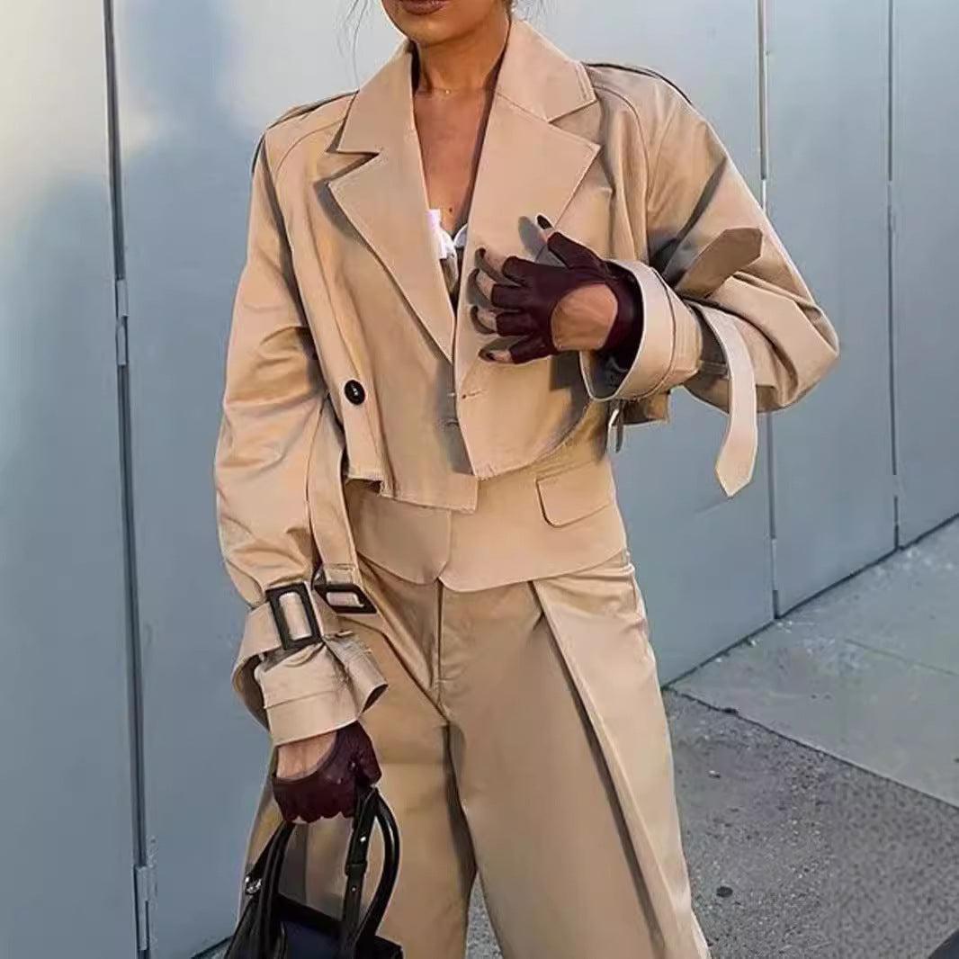Trench Court Chic – Manteau Léger pour Tous les Jours