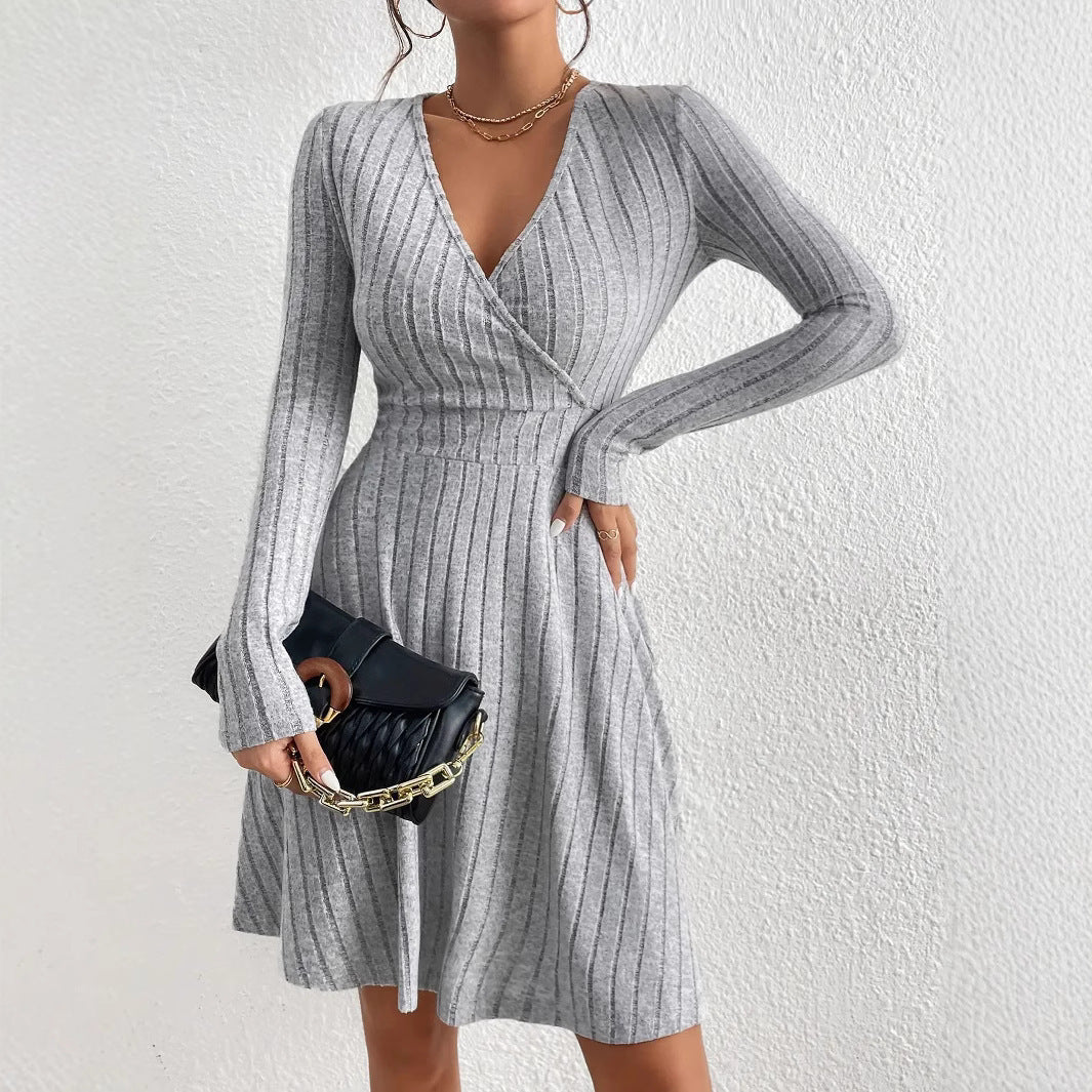 Robe Cintrée à Manches Longues