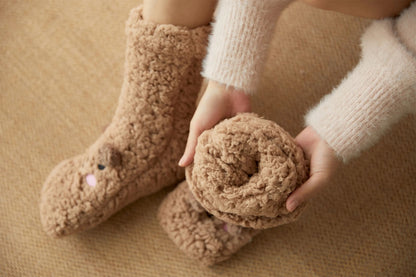 Chaussettes Hiver Douces Antidérapantes