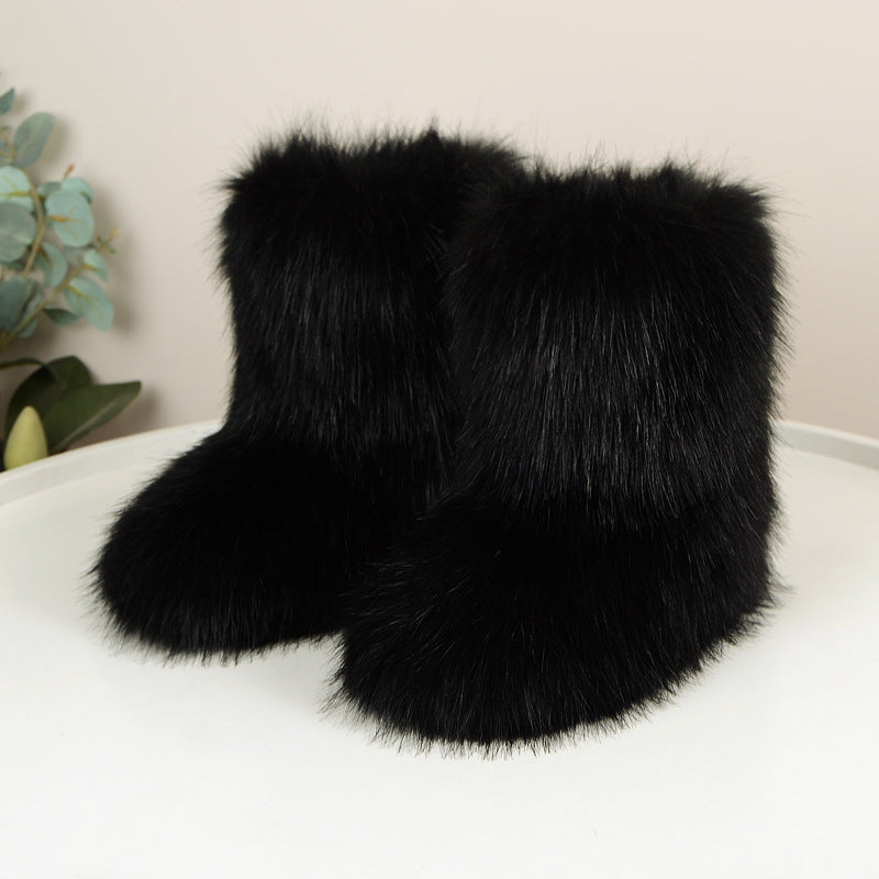 Bottines Courtes Douces d’Hiver