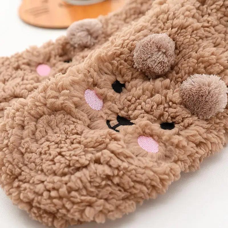Chaussettes Hiver Douces Antidérapantes
