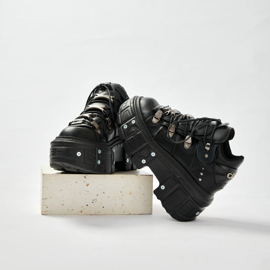 Esprit Rock – Bottines Punk Gothiques à Plateforme