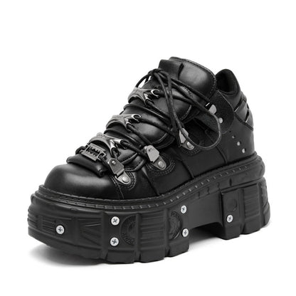 Esprit Rock – Bottines Punk Gothiques à Plateforme