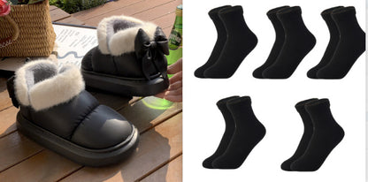 Bottines Fourrées Style Hiver Élégant