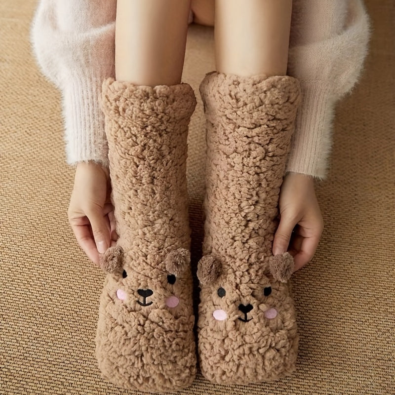 Chaussettes Hiver Douces Antidérapantes