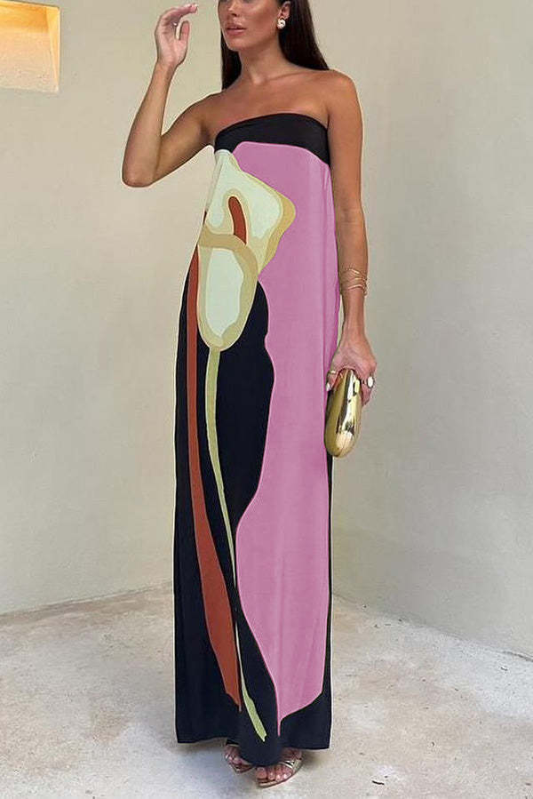 Robe casual longue avec encolure souple